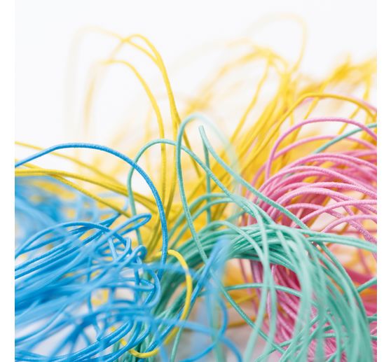 Rubber cords "Pastel", set of 4