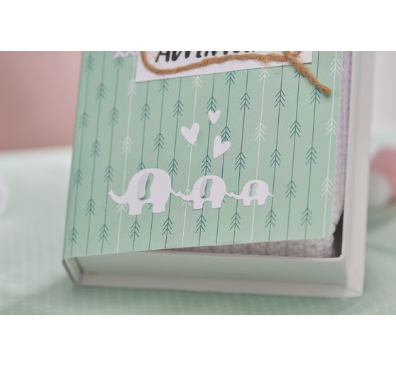 Punch template "Elephant family"