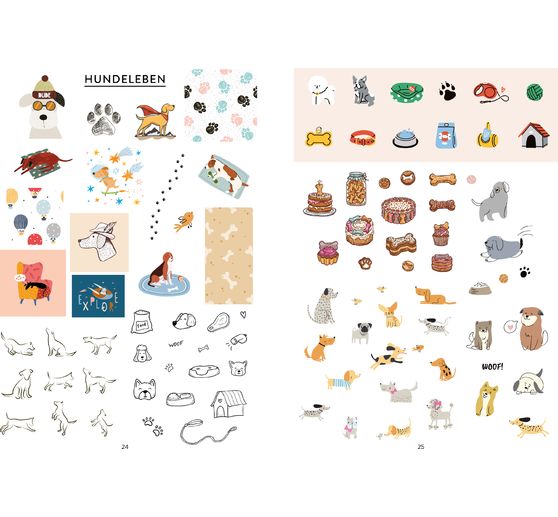 Book "Bullet Journal Stickerbuch - Hundeglück"