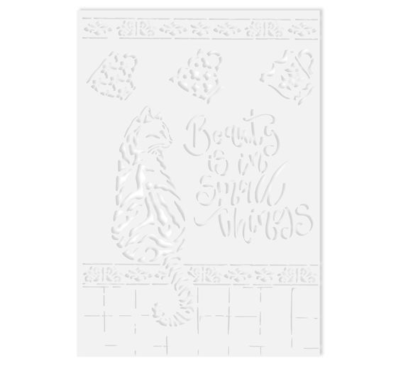 Stencil "Cat in Kitchen"