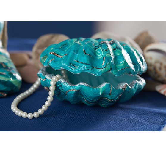 Shell box, papier mâché