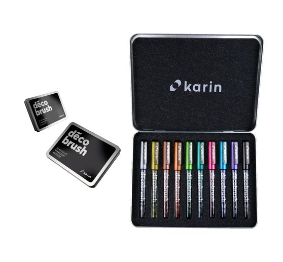 Karin Decobrush Metallic, 10 colors set