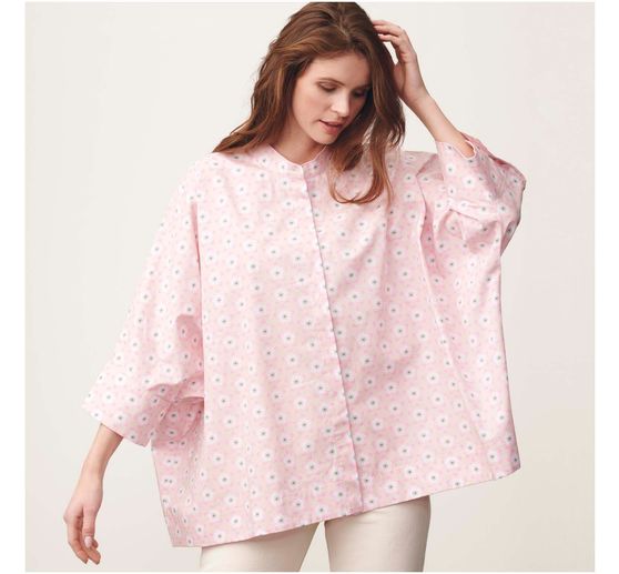 Cotton fabric popeline "Sakura flowers Rosé"