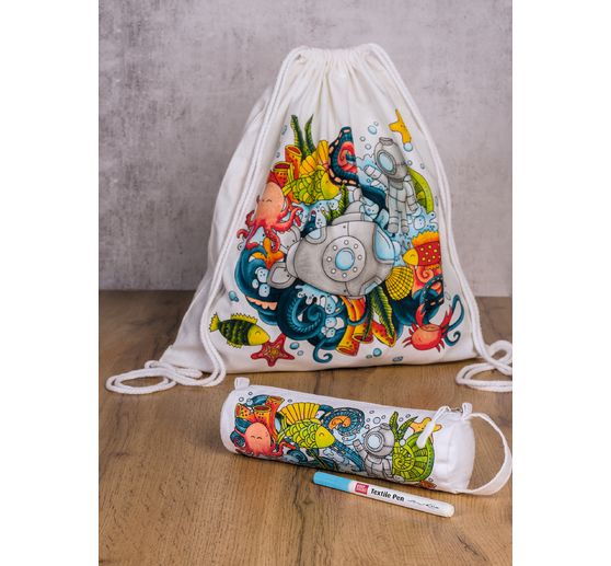 Sportovní taška a penál "Seaworld" pro sadu na tvoření