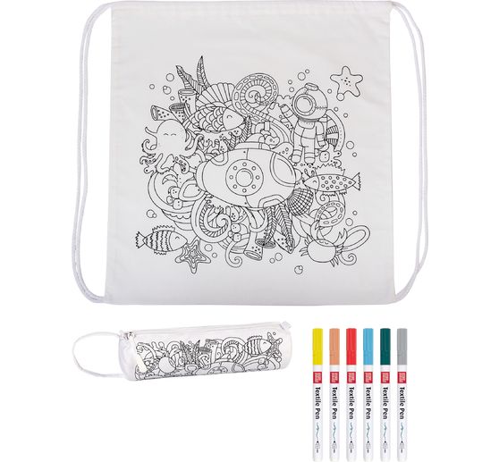 Sportovní taška a penál "Seaworld" pro sadu na tvoření