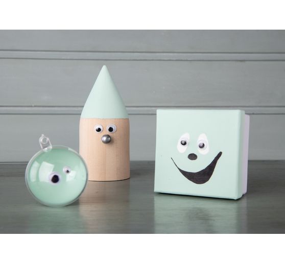 Wiggle eyes self-adhesive "Assorted", box with 1.500 pieces