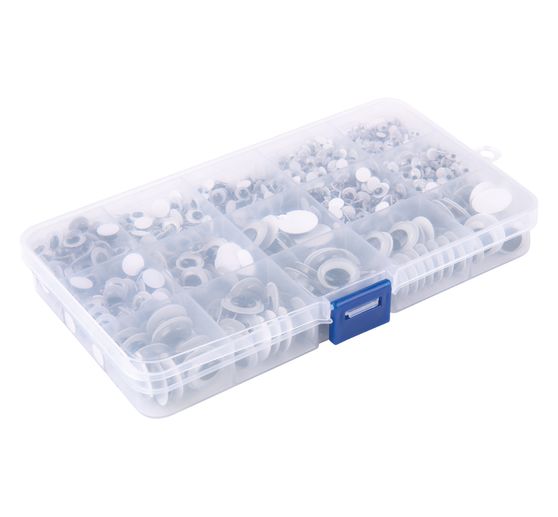 Wiggle eyes self-adhesive "Assorted", box with 1.500 pieces
