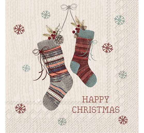 Ubrousek "Happy Christmas Socks