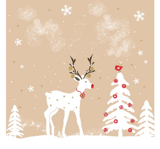 Ubrousek "Paper cut winter landscape"