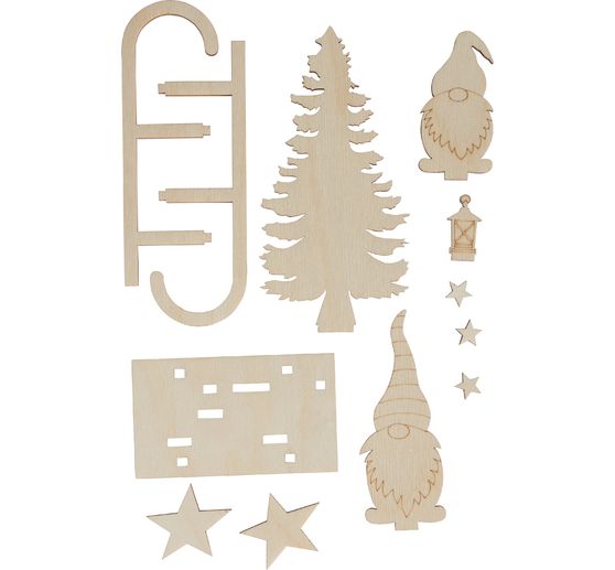 Wooden building kit "Gnome sleigh"