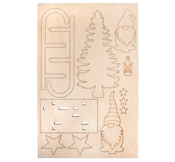 Wooden building kit "Gnome sleigh"