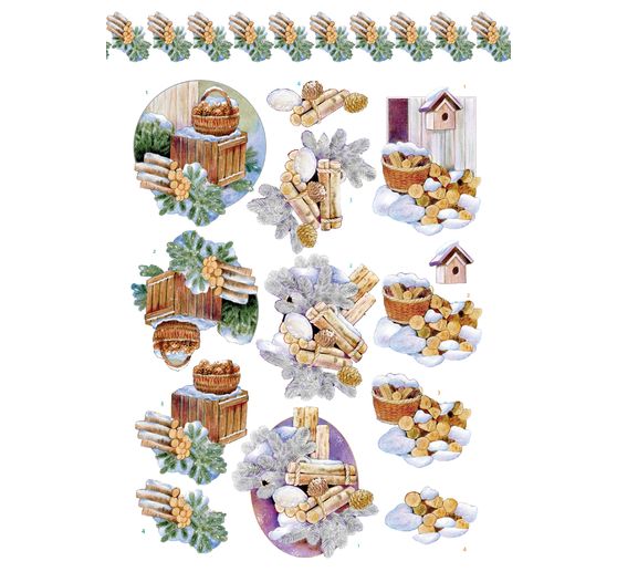 3D punched sheet book "Winter Charme"