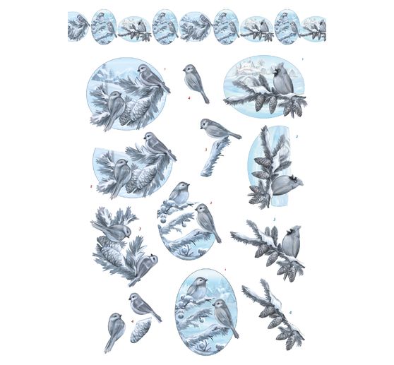 3D punched sheet book "Winter Charme"