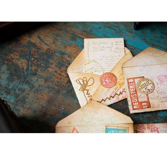 Výseková šablona Sizzix Thinlits "Postale by Tim Holtz"