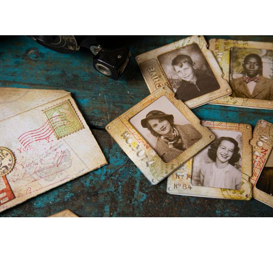 Výseková šablona Sizzix Thinlits "Postale by Tim Holtz"