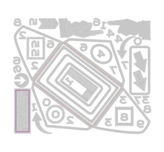 Výseková šablona Sizzix Thinlits "Postale by Tim Holtz"