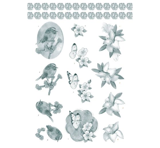 3D děrovaná kniha archů "Kondolence"