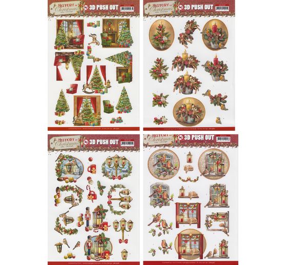 3D punched sheet set "History of Christmas"