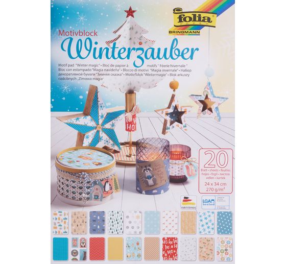 Blok s motivem "Zimní kouzlo"