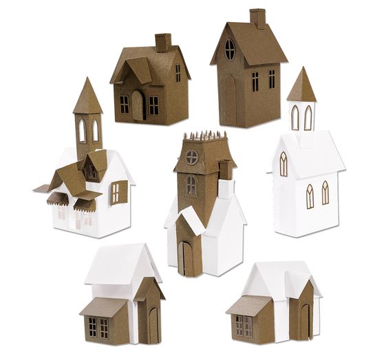Výseková šablona Sizzix Thinlits "Village Collection by Tim Holtz"