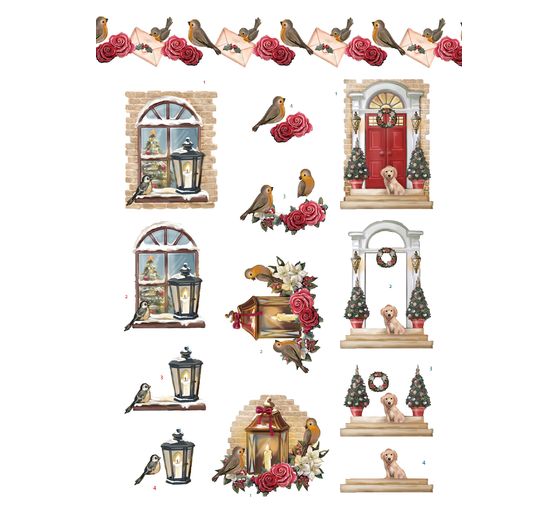 3D punched sheet book "Christmas Village" 