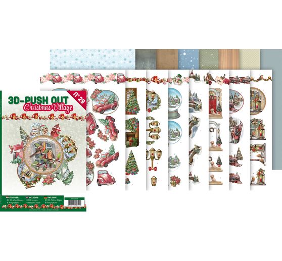 3D punched sheet book "Christmas Village" 