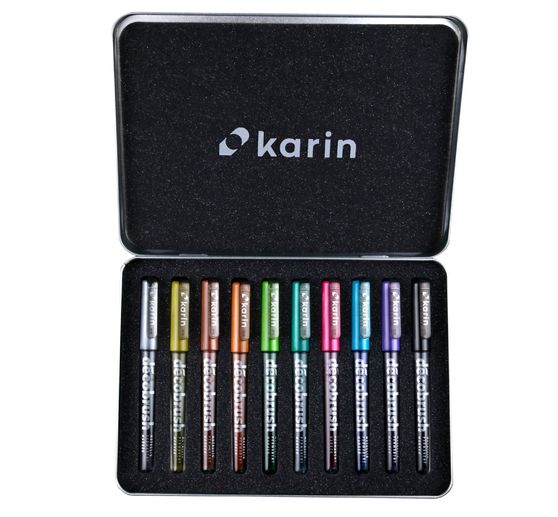 Karin Decobrush Metallic, 10 colors set