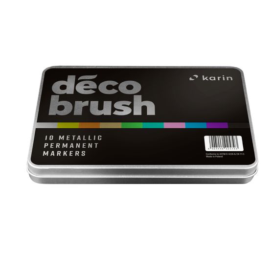 Karin Decobrush Metallic, 10 colors set