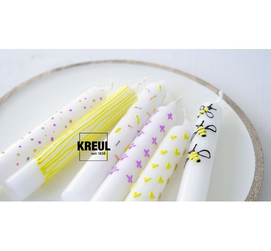 Svíčka KREUL "Bee Happy", sada 6 kusů