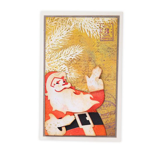 Sizzix Thinlits punching template "Retro Santa by Tim Holtz"