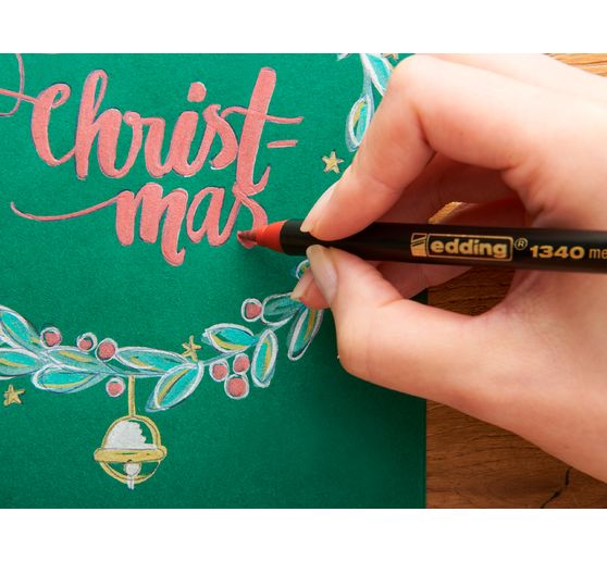 edding 1340 Brush pen "Xmas - Metallic"