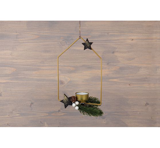 Metal ring "Hous", set of 3, Gold color