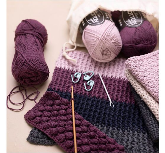 Learning set crocheting "Tea towels" 