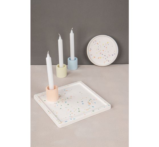 Casting mould "Decorative plate square"