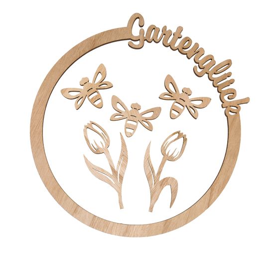 Sada dřevěných prstenů "Garden happiness"