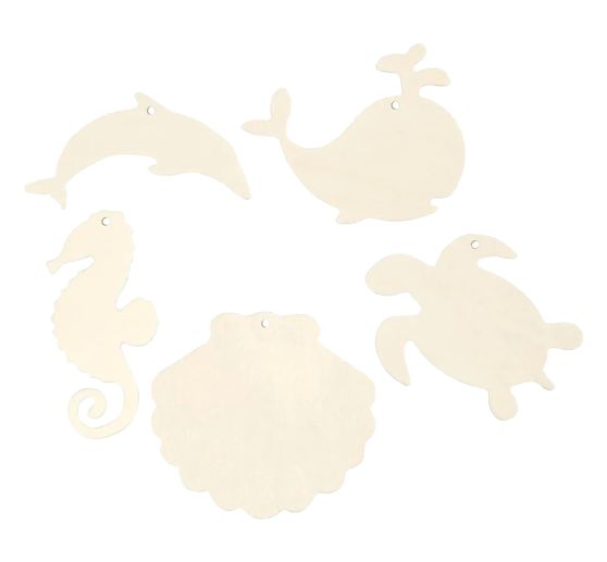 Decoration pendant "Sea animals", 5 pcs.