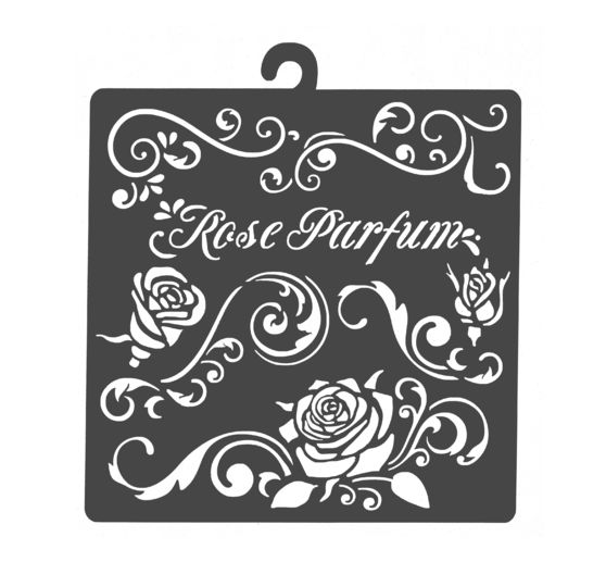 Stencil "Rose perfume"