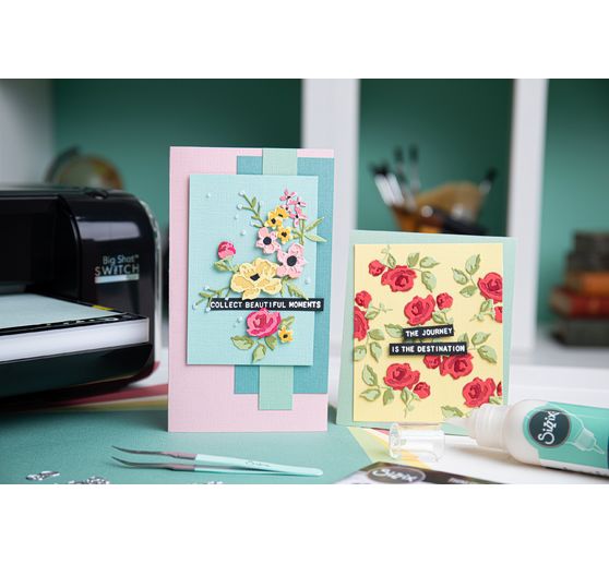 Výseková šablona Sizzix Thinlits "Brushstroke Flowers Mini by Tim Holtz"