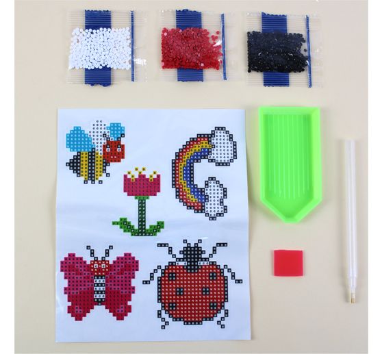 Diamond Painting Sticker craft set "Zoo animals"