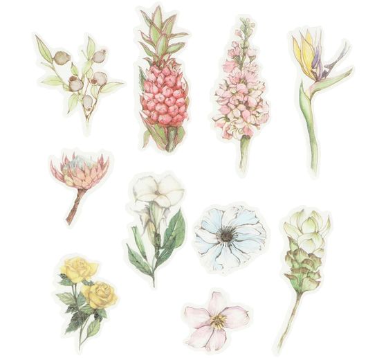 Washi Sticker "Flowers pastel"