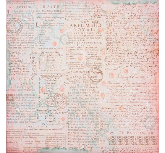 Scrapbook blok "Rose Parfum pozadí"