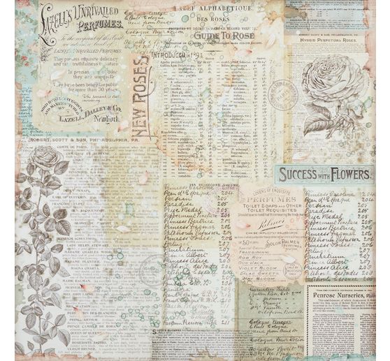 Scrapbook blok "Rose Parfum pozadí"