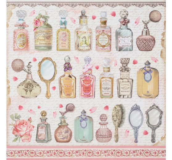 Scrapbook blok "Rose Parfum pozadí"