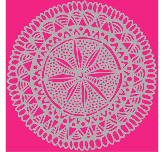 Stencil "Mandala circle 2", 15x15cm