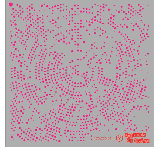 Šablona "Dots radius", 15x15cm