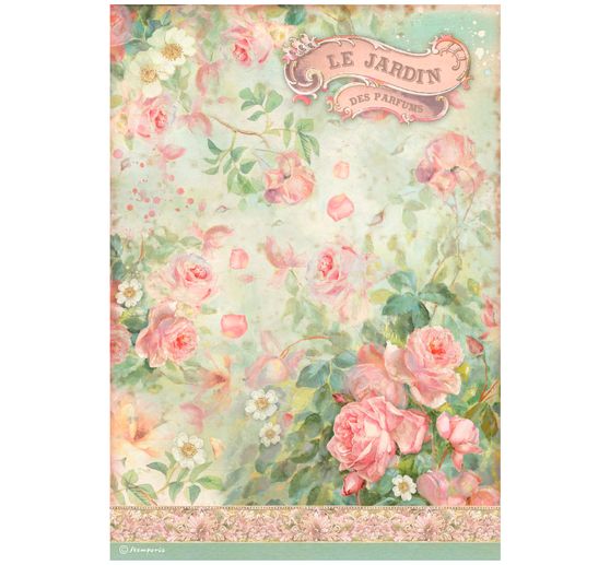 Slámová hedvábí s motivem "vůně zahrady