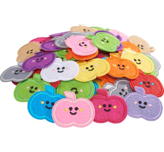 Nažehlovací aplikace VBS "Jablka", 120 kusů