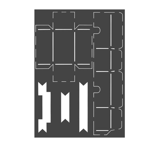 VBS Stencils set "Boxes with bow"