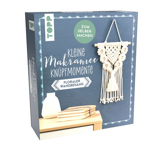 Kleine Knüpfmomente: Makramee-Knüpf-Set "Floraler Wandbehang"