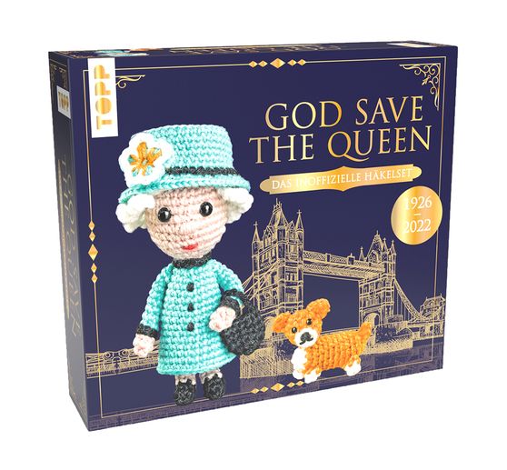 Crocheting set "God save the Queen"